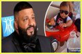 DJ Khaled's Son Aalam Rides Red Toy Car with Stylish Sunglasses on in a Cute Photo